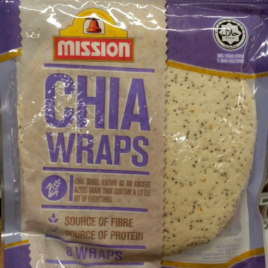 Jual Mission Chia Wraps Parata Roti Canai Chapatti | Shopee Indonesia