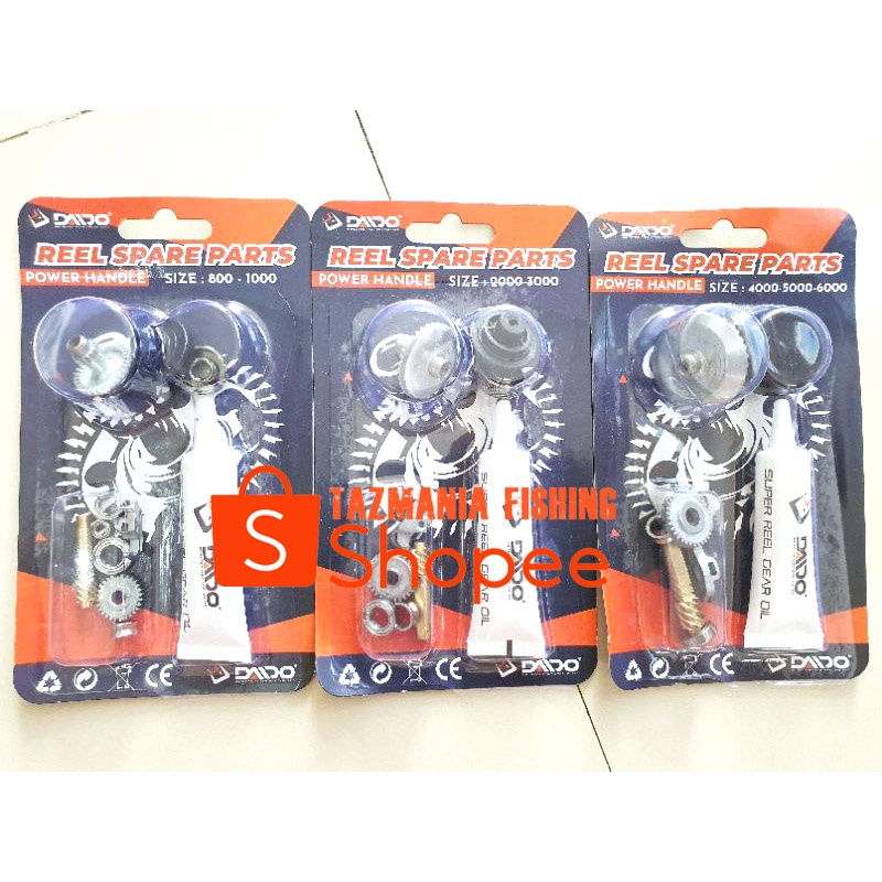 Jual Daido spare part set gear oil reel power handle atau normal 1000 ...
