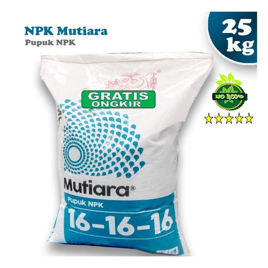 Jual Pupuk NPK Mutiara 16-16-16 25kg Meroke Gojek 25 Kg | Shopee Indonesia