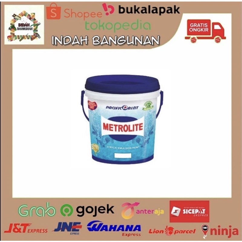 Jual Cat Tembok Putih Metrolite Galon 1kg 5 Kg Cat Metrolite Shopee Indonesia 4300