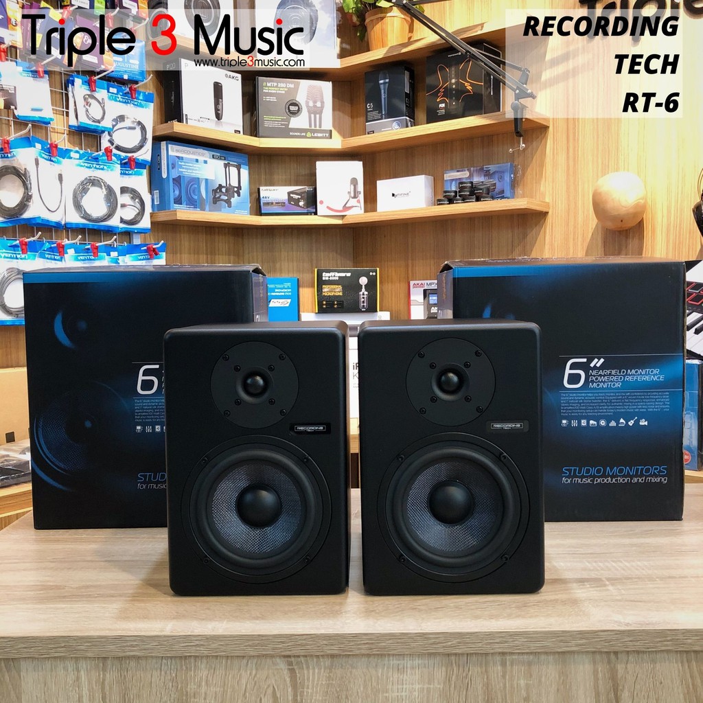 Jual Recording tech RT6 Speaker monitor flat 6 inch | Shopee Indonesia