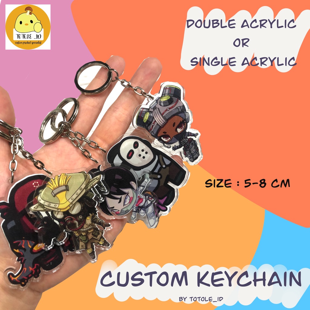 Jual custom keychain - new product for international buyer | Shopee ...