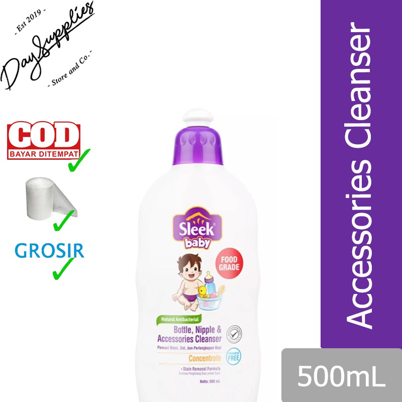 Jual Sleek Bottle Nipple And Baby Accessories Cleanser Kemasan Botol ...