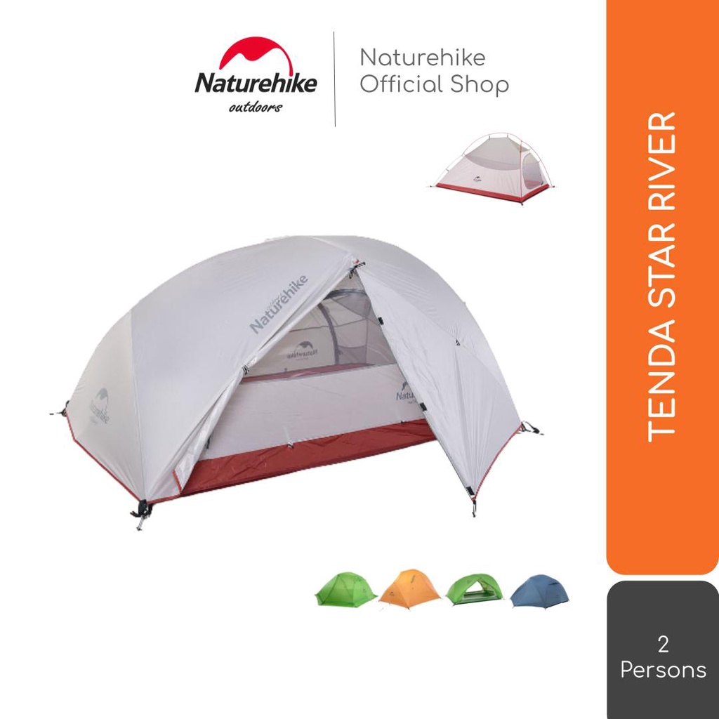 Jual Naturehike Tenda Star River 2 Orang 20D / 210T Nh17T012-T Dome ...