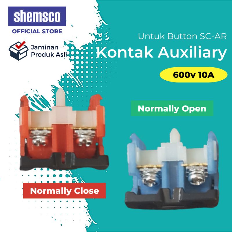 Jual Kontak Auxiliary Normally Open NO Close NC Tombol Switch SC-AR9B ...