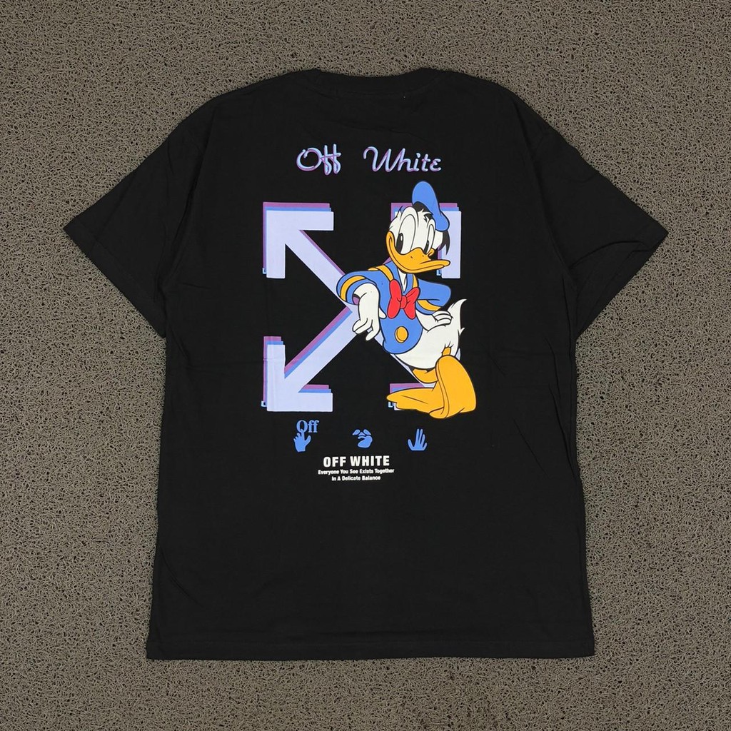 Jual KAOS OFF WHITE X DONALD DUCK BLACK - Tシャツ/カットソー(半袖