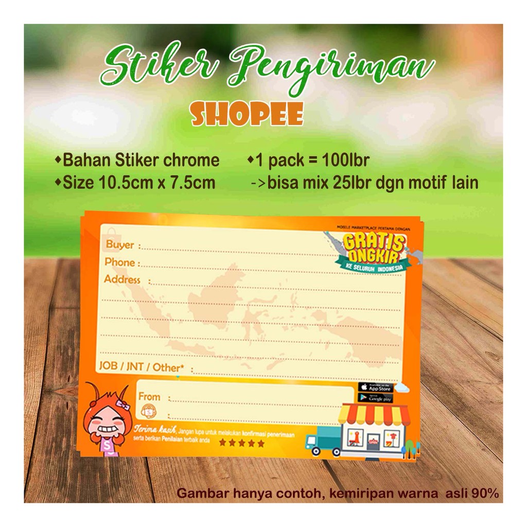 Jual Stiker Pengiriman SHOPEE | Shopee Indonesia
