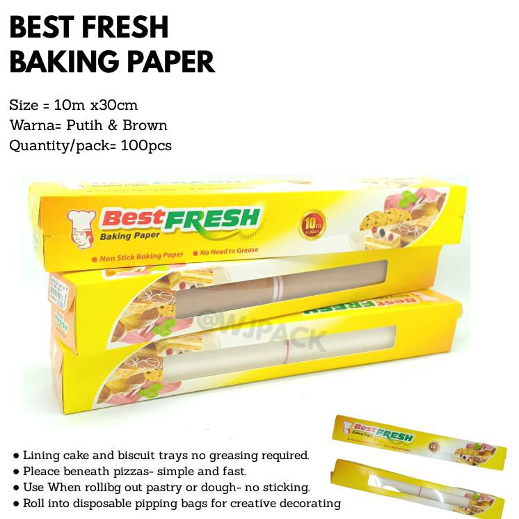 Jual BAKING PAPER/KERTAS ROTI 10MX30CM | Shopee Indonesia