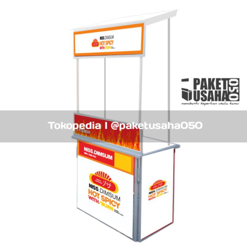 Jual Booth Portable Gerobak Event Desk Meja Lipat Booth