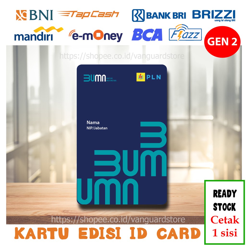 Jual Kartu E Money E Toll Id Card Pln New Kartu Mandiri Emoney Bni