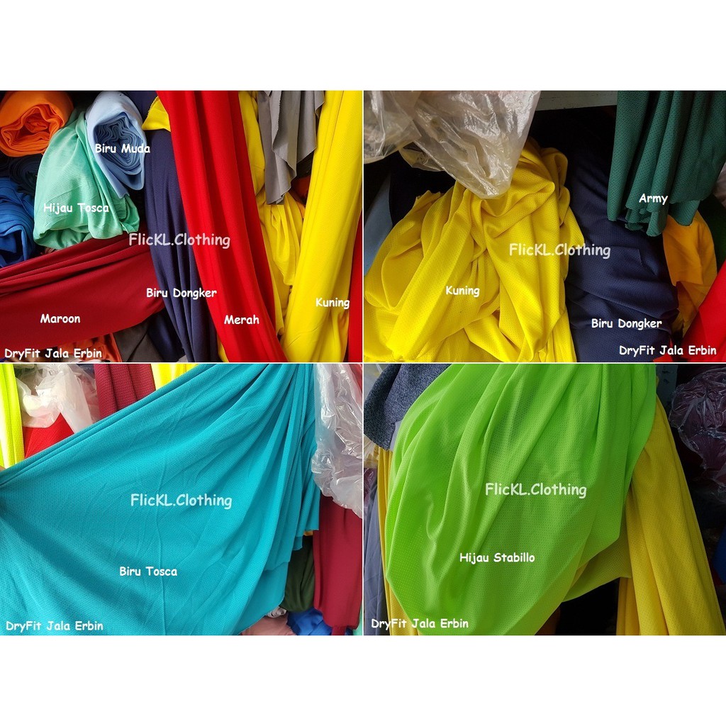 Jual Kain Dryfit Jala Erbin Bahan Jersey Polyhole Dry Fit Jala Erbin ...