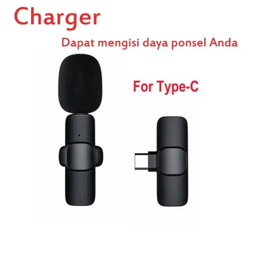 Mic Wireless HP Vlog Youtuber Portable Mic For Iphone And Android Smartphone Condenser