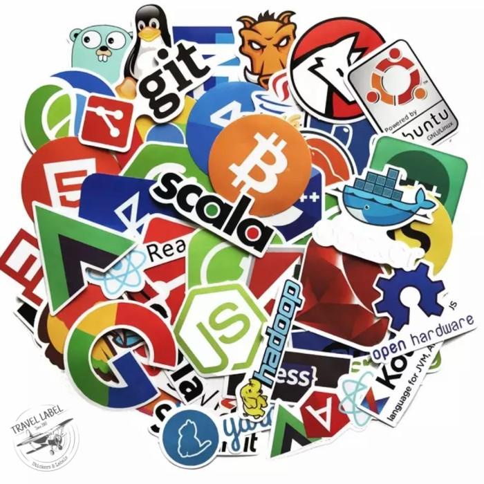 Jual Sticker Laptop 50 Pcs : Programming & Coding Stickers Macbook ...