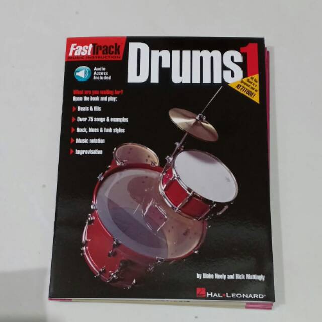 Jual Buku Drum Fasttrack Drum Method Seri 1 Belajar Drum Beginner Fast ...