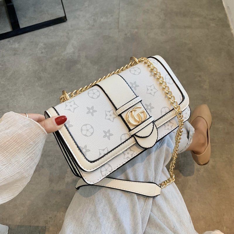 Branded Gucci Tasje GUCCI Coated Canvas Waist Bag Gold Buckle