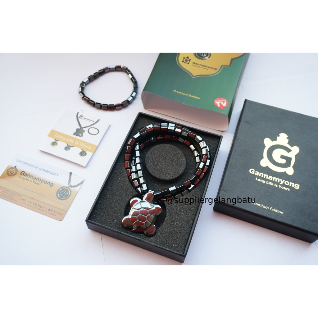 Jual GANNAMYONG PREMIUM KALUNG KESEHATAN KURA TORMALIN MAGNET GAUSS ...