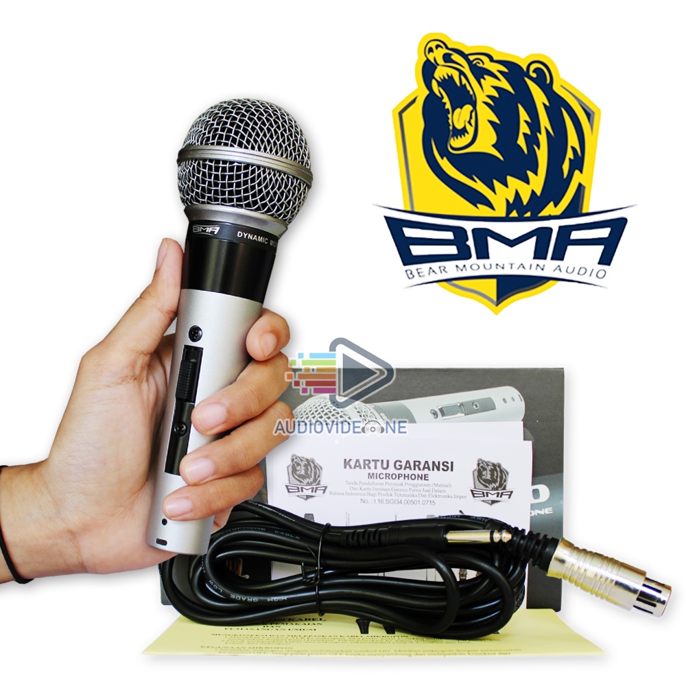 Jual Microphone BMA SR80 Mic Kabel Mikrofon Vokal Mik Karaoke Original ...