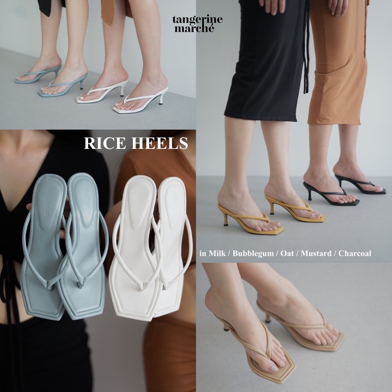 Jual Rice Heels — Tangerinemarché | Sepatu Heels Wanita | Sandals Heels ...