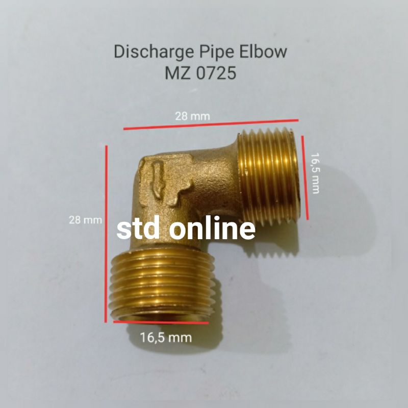Jual ELBOW DISCHARGE PIPE KOMPRESOR LISTRIK KK (5/8in -5/8in) | Shopee ...