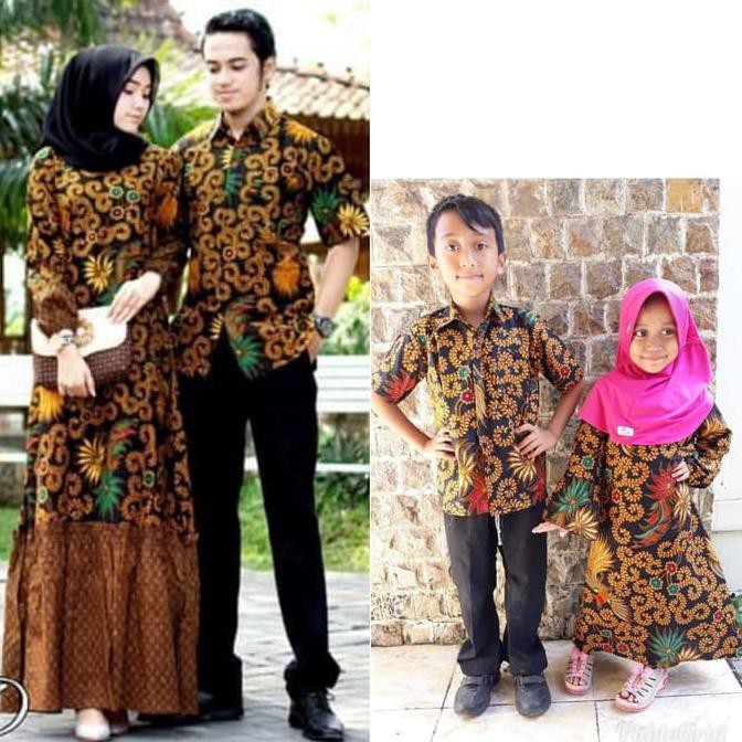 Jual PRODUK READY...!!! COUPLE GAMIS ZARA ULIR BATIK KELUARGA BAJU ...