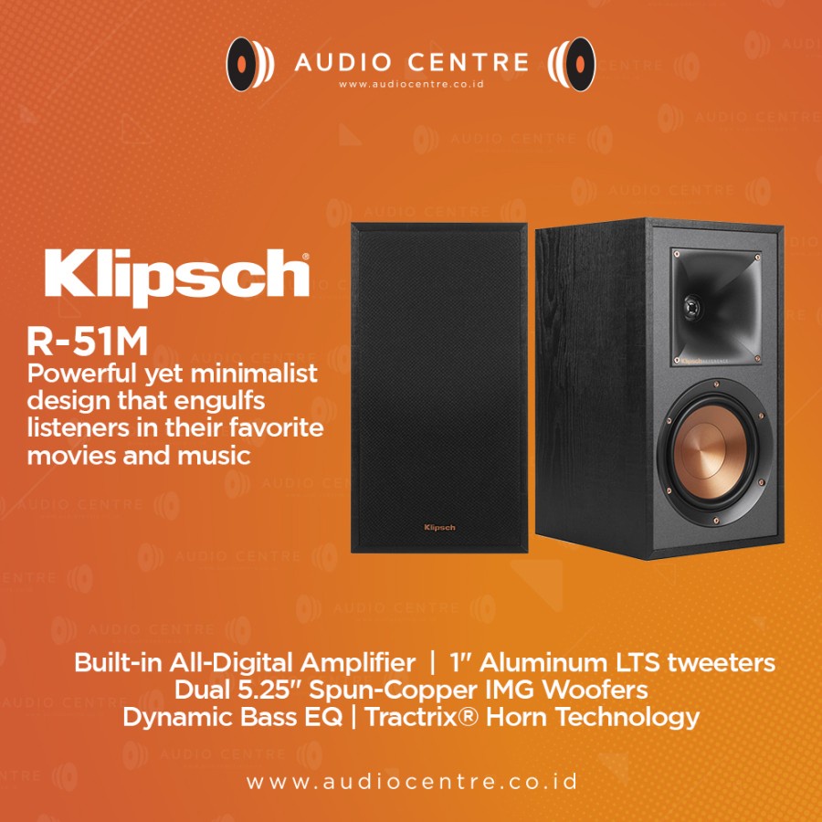 Jual Klipsch R51M Bookshelf Speaker (Pair) / Klipsch Shopee Indonesia