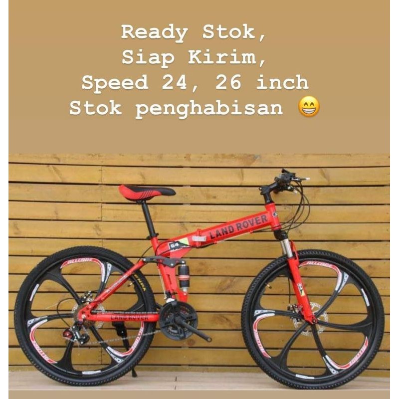 Jual SEPEDA LIPAT MTB LAND ROVER 26 INCH SEPEDA MTB SEPEDA LAND ROVER ...
