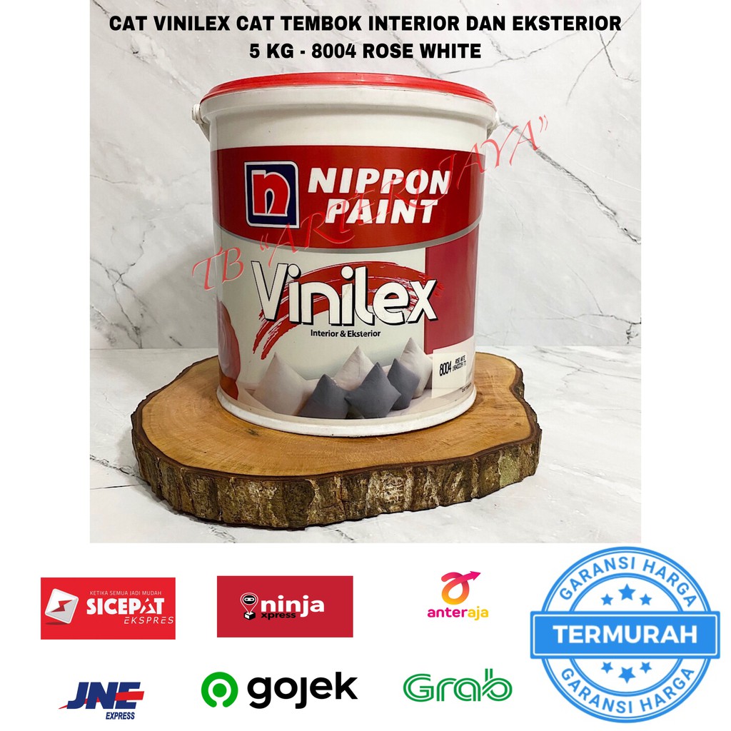 Jual Cat Tembok Vinilex Interior Dan Eksterior 5 KG Putih | Shopee ...