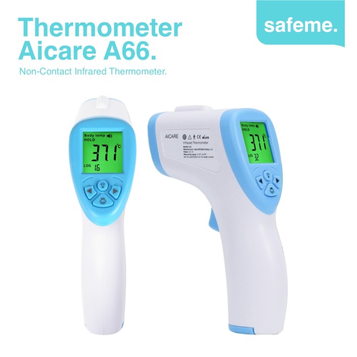 Jual Thermometer Infrared Non Contact Aicare A66 Termometer Tembak