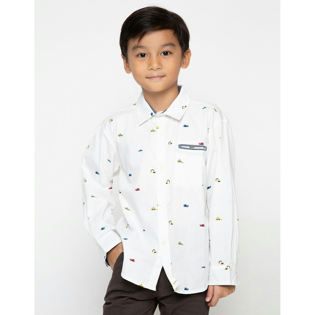 Little M Checked Yarndyed Kemeja Anak Laki-laki main image 1