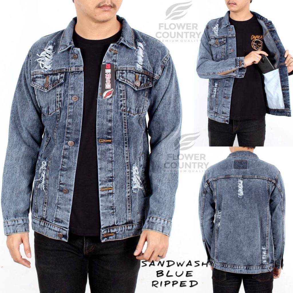 Jaket denim on sale levis pria