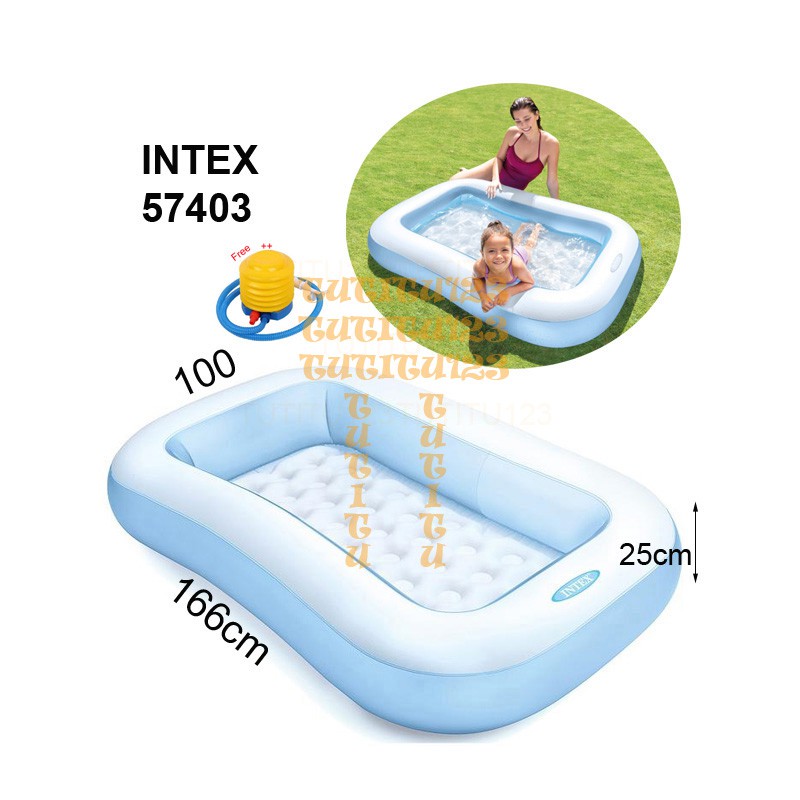 Jual Intex 57403 Kolam Angin Bath Tub Anak 166cm Free Pompa | Shopee ...