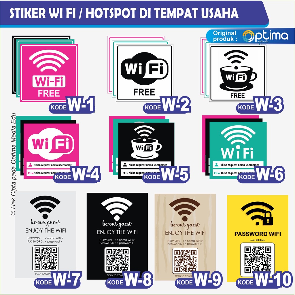 Jual STIKER WIFI / HOTSPOT FREE DAN INPUT USERNAME DAN PASSWORD ...