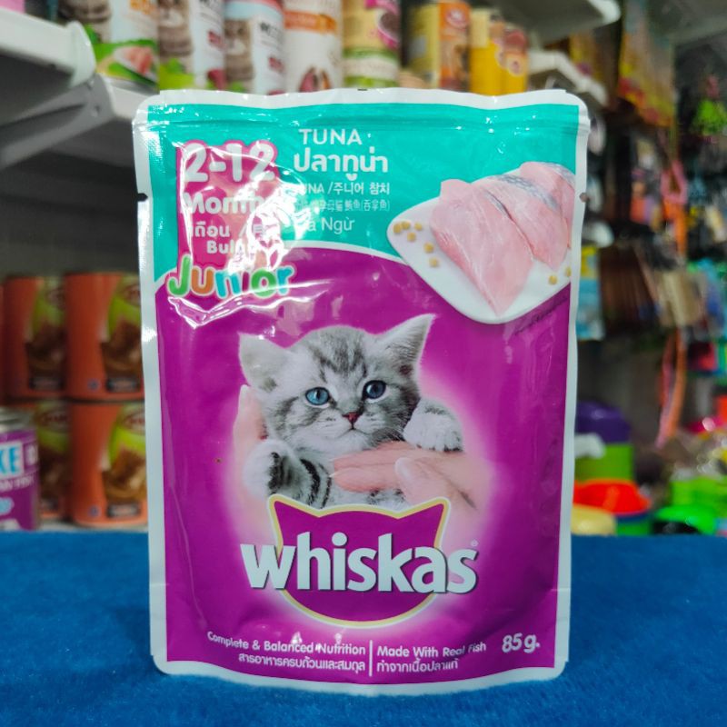 Jual Whiskas Sachet Junior Tuna 85gr Makanan Basah Sachet Whiskas Pouch