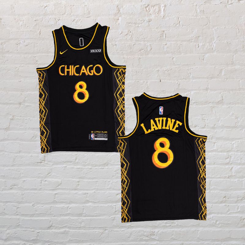 Baju Jersey Basket Swingman NBA Zach Lavine Chicago Bulls City Edition 20 21