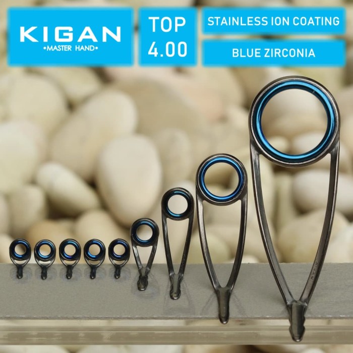 Jual KIGAN ZH Ring Guide Joran Set Spinning ZS01 Ion-SS Blue Zirconia 4 ...