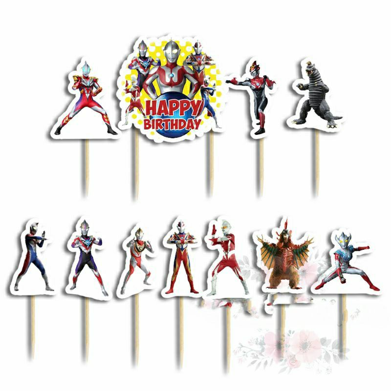 Jual Topper cake hiasan Kue ulang tahun ULTRA MAN | Shopee Indonesia