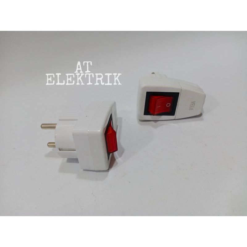 Jual Steker Arde Vyba + Saklar Lampu ( on / off )/ kepala colokan yang ...