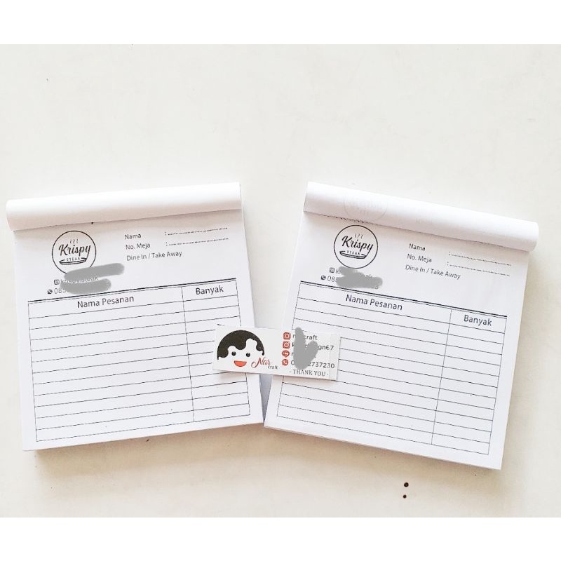 Jual NOTA, FORM PESANAN, FORM ORDER 1/6 FOLIO 1 PLY | Shopee Indonesia