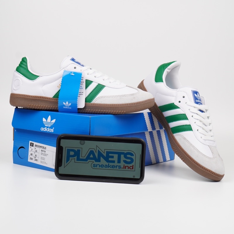 Jual Adidas Samba Vegan White Black Green | Shopee Indonesia