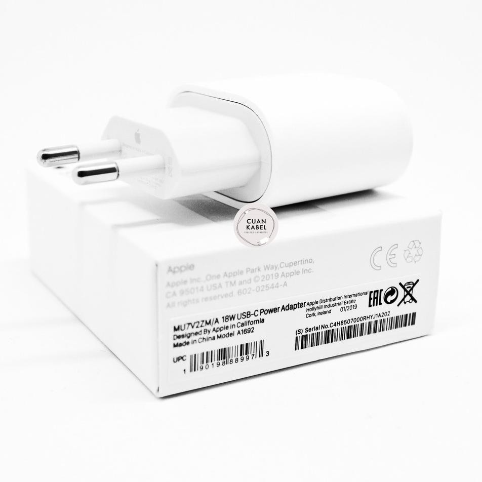 Jual ADAPTER FAST CHARGING IPHONE APPLE USB C POWER ADAPTER 18w (KODE