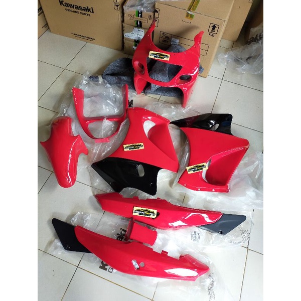 Jual full cover body ninja rr old merah cabe original Kawasaki | Shopee ...