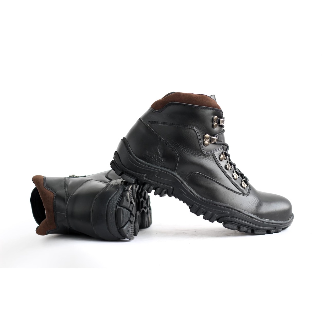 Jual sepatu safety boot pria wolf chow chow | Shopee Indonesia