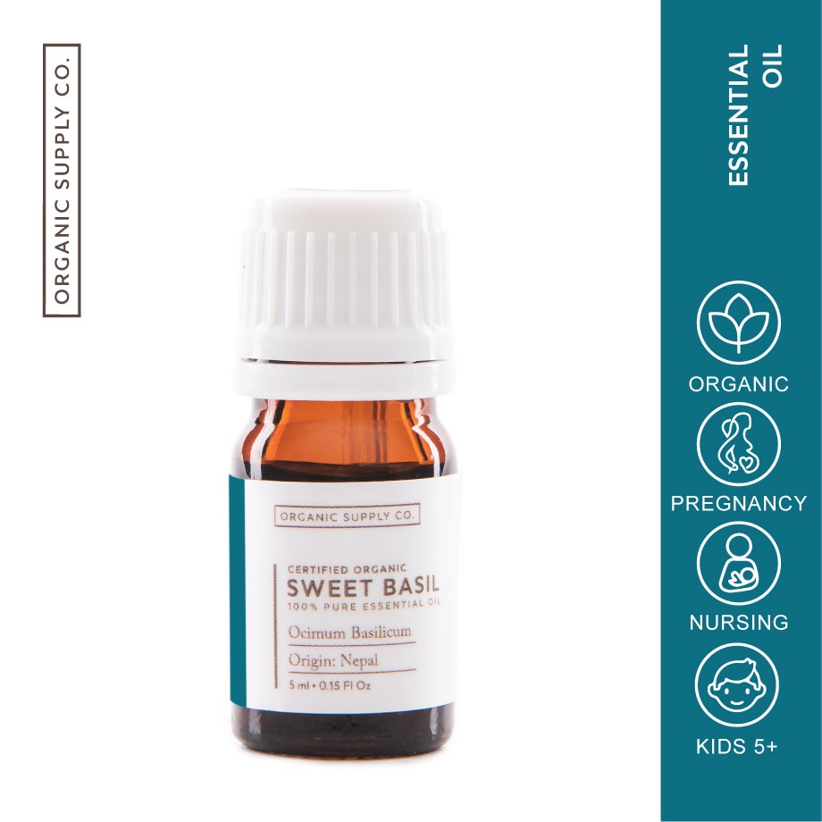 Jual Sweet Basil Essential Oil Organic ORGANIC SUPPLY CO. Shopee Indonesia
