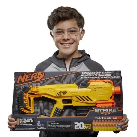 Jual NERF ALPHA STRIKE FLYTE CS-10 ORIGINAL MAINAN PISTOL NERF GUN CS10 ...