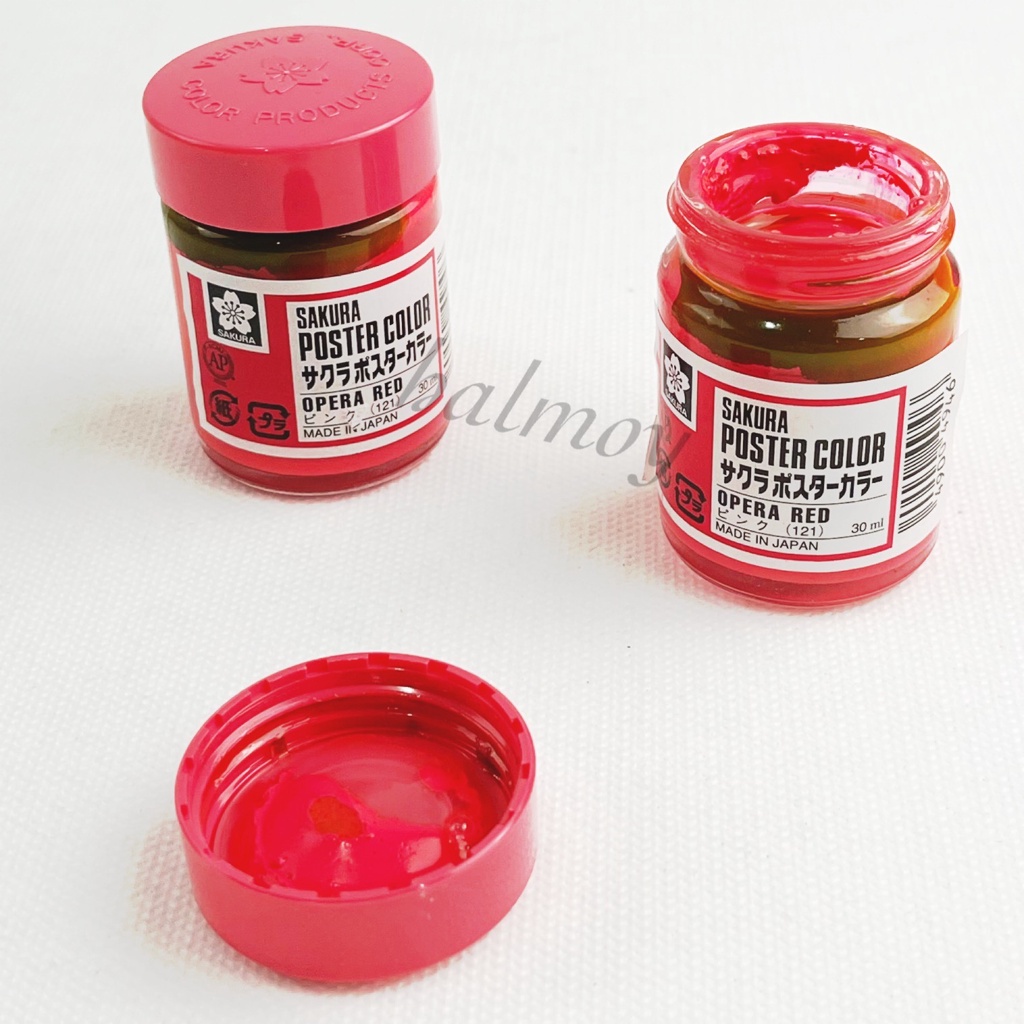 Jual CAT POSTER COLOR SAKURA 30 ML OPERA RED | Shopee Indonesia