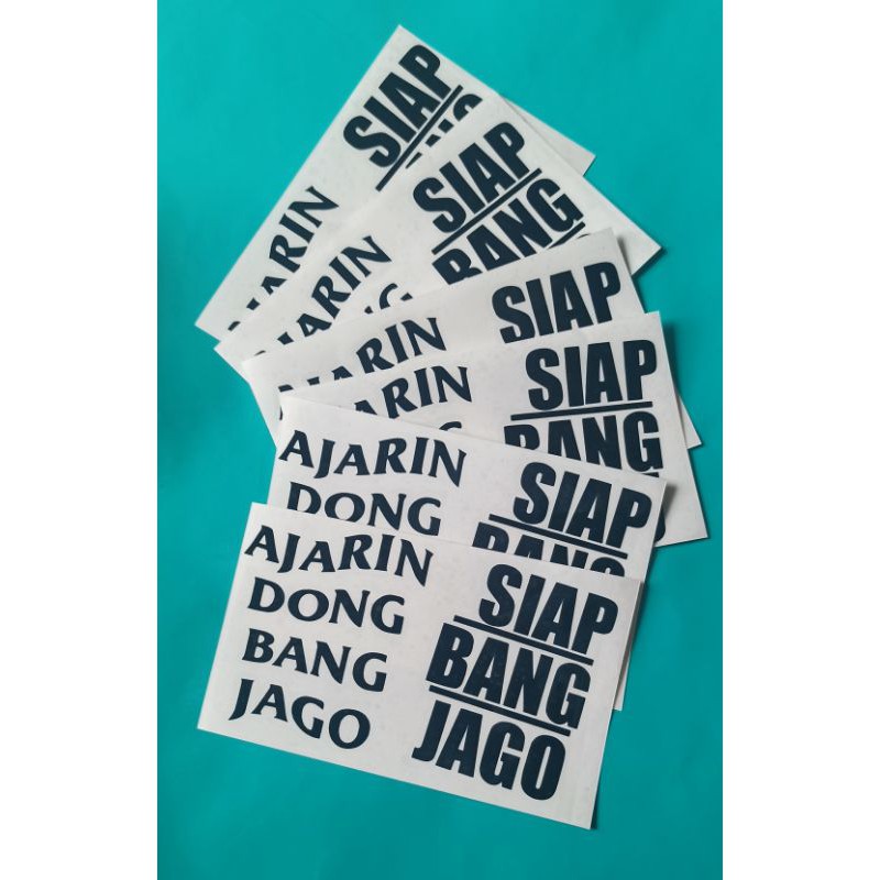 Jual Stiker Ajarin Dong Bang Jago Cutting Sticker Hologram Vinyl Oracal Shopee Indonesia 7004