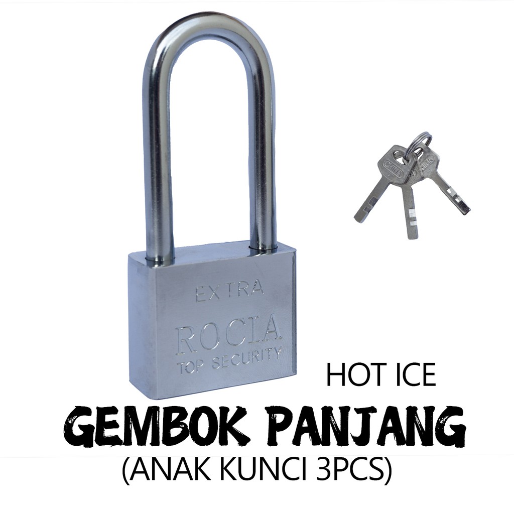 Jual Gembok Putih Anti Rust Anti Maling Anti Cut | Shopee Indonesia