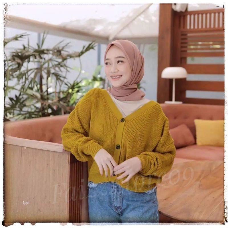 Jual CARDIGAN RAJUT CROP OVERSIZE (7 GATE) STORE09 MURAH Shopee