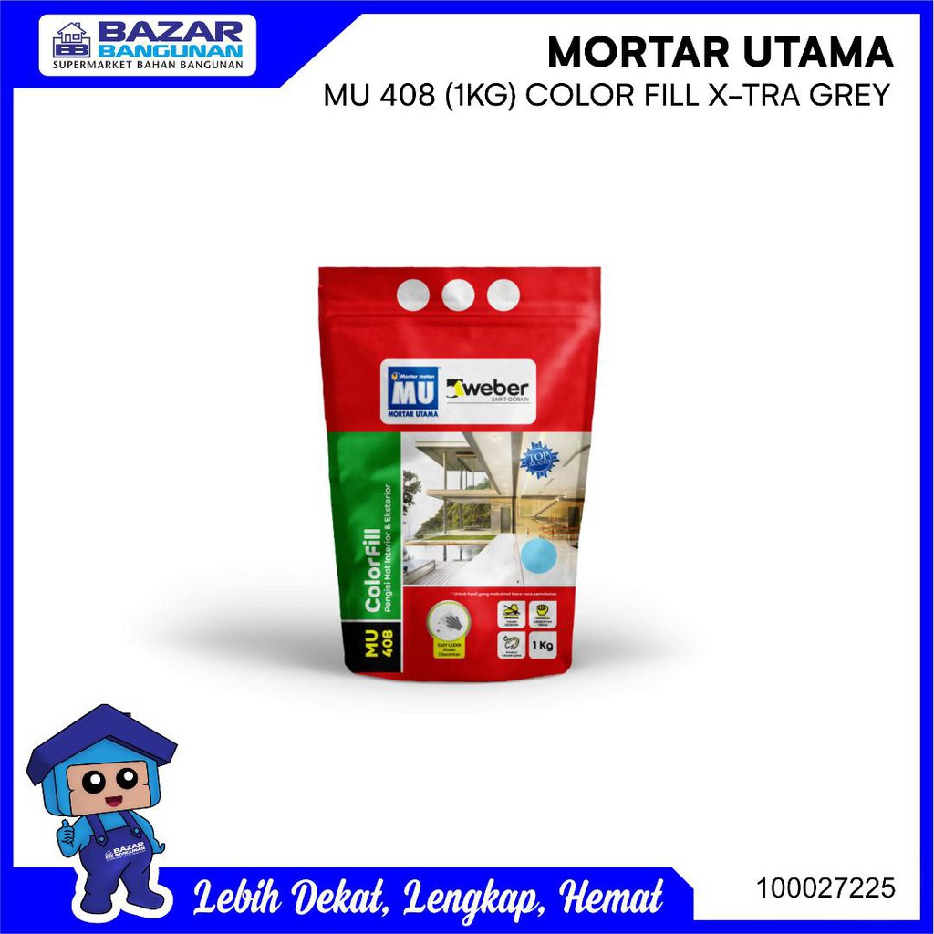 Jual Mortar Utama - Semen / Pengisi Nat / Mu 408 Mu408 Color Fill X-Tra ...