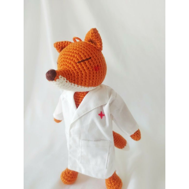 Jual Boneka Rajut Rubah Ruby The Doctor | Shopee Indonesia